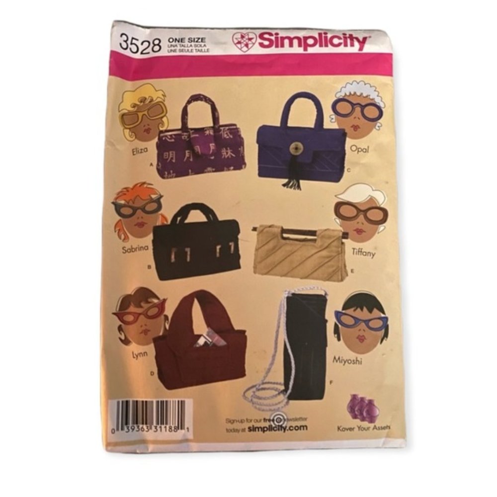 Vintage Simplicity 3528 Sunglass Cases Sewing Pattern